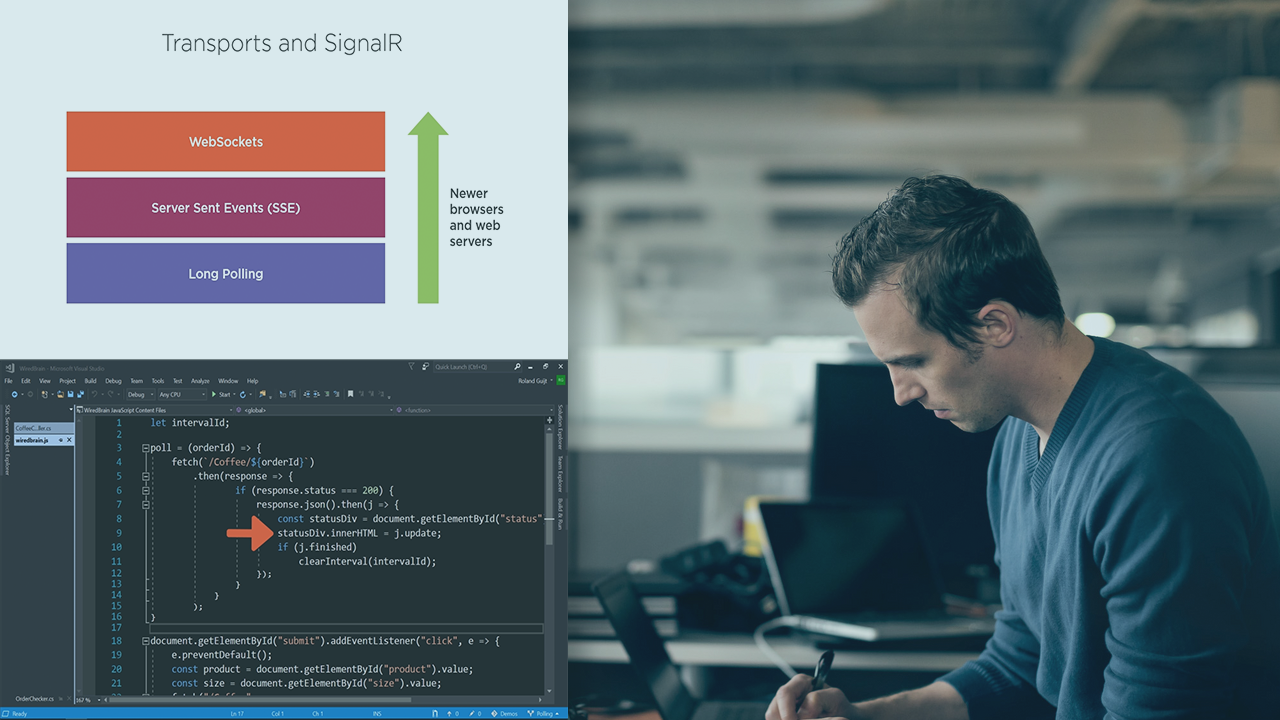Getting Started with ASP.NET Core SignalR from Pluralsight | Course by Edvicer