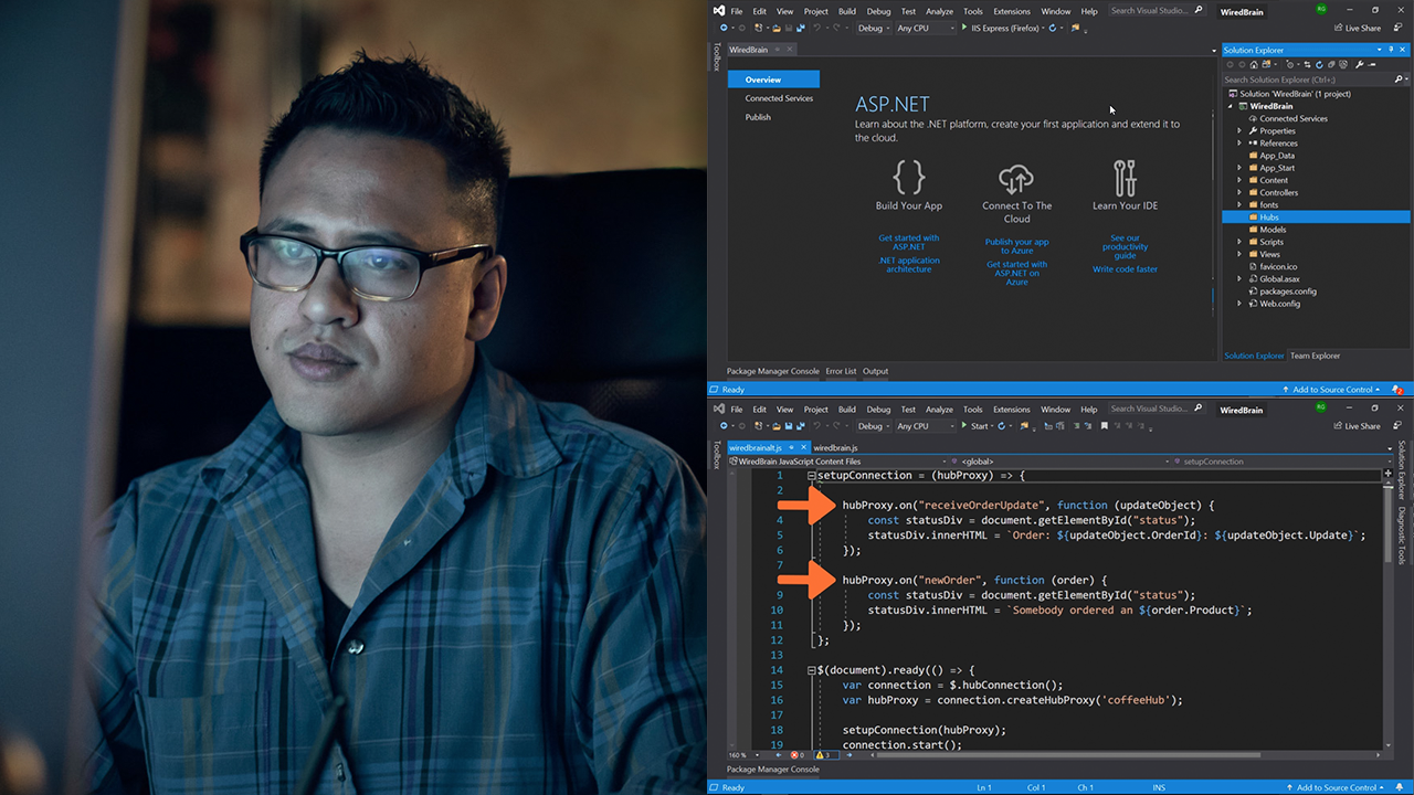 Getting Started with ASP.NET SignalR from Pluralsight | Course by Edvicer