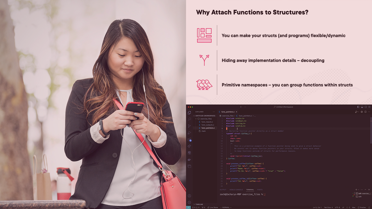 Working with Structures in C