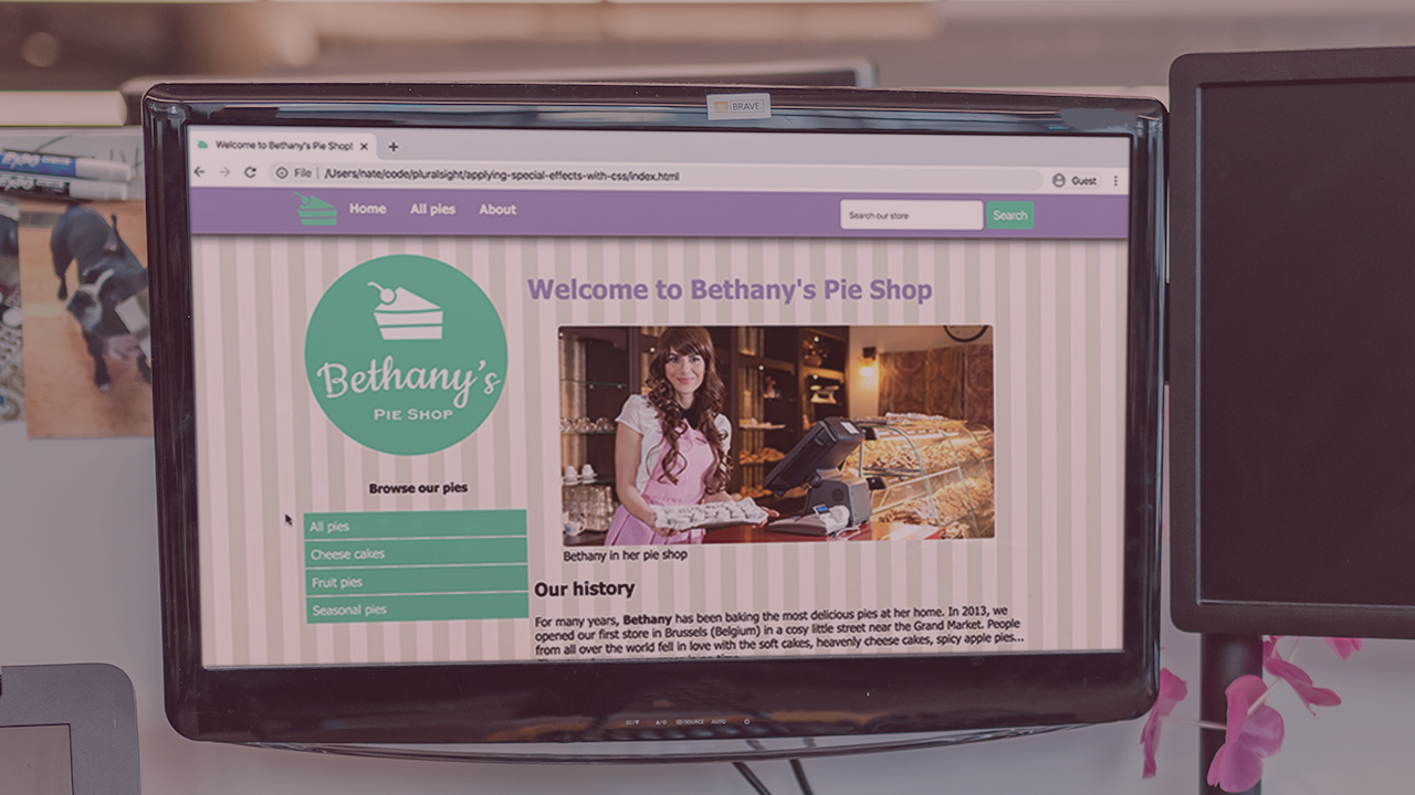 Applying Special Effects to a Site Using CSS