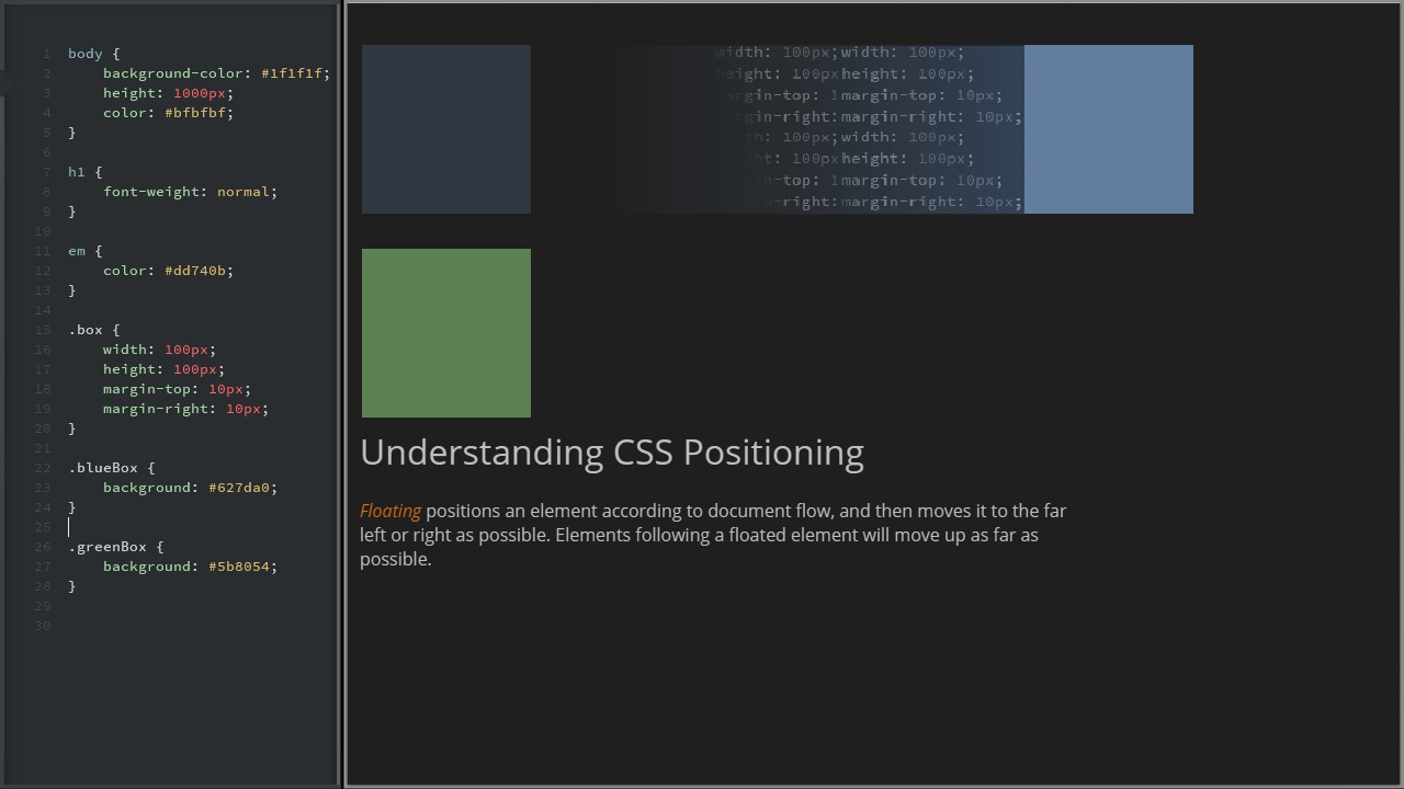 Position css