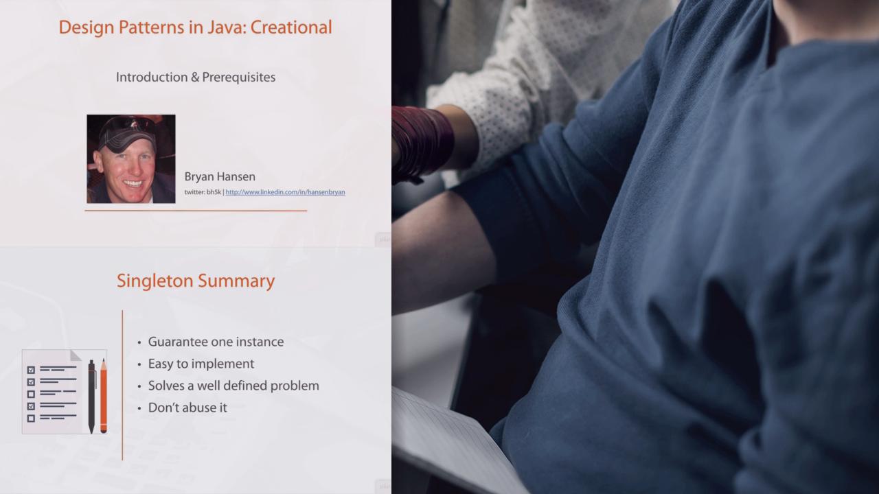 Design Patterns in Java: Creational from Pluralsight | Course by Edvicer