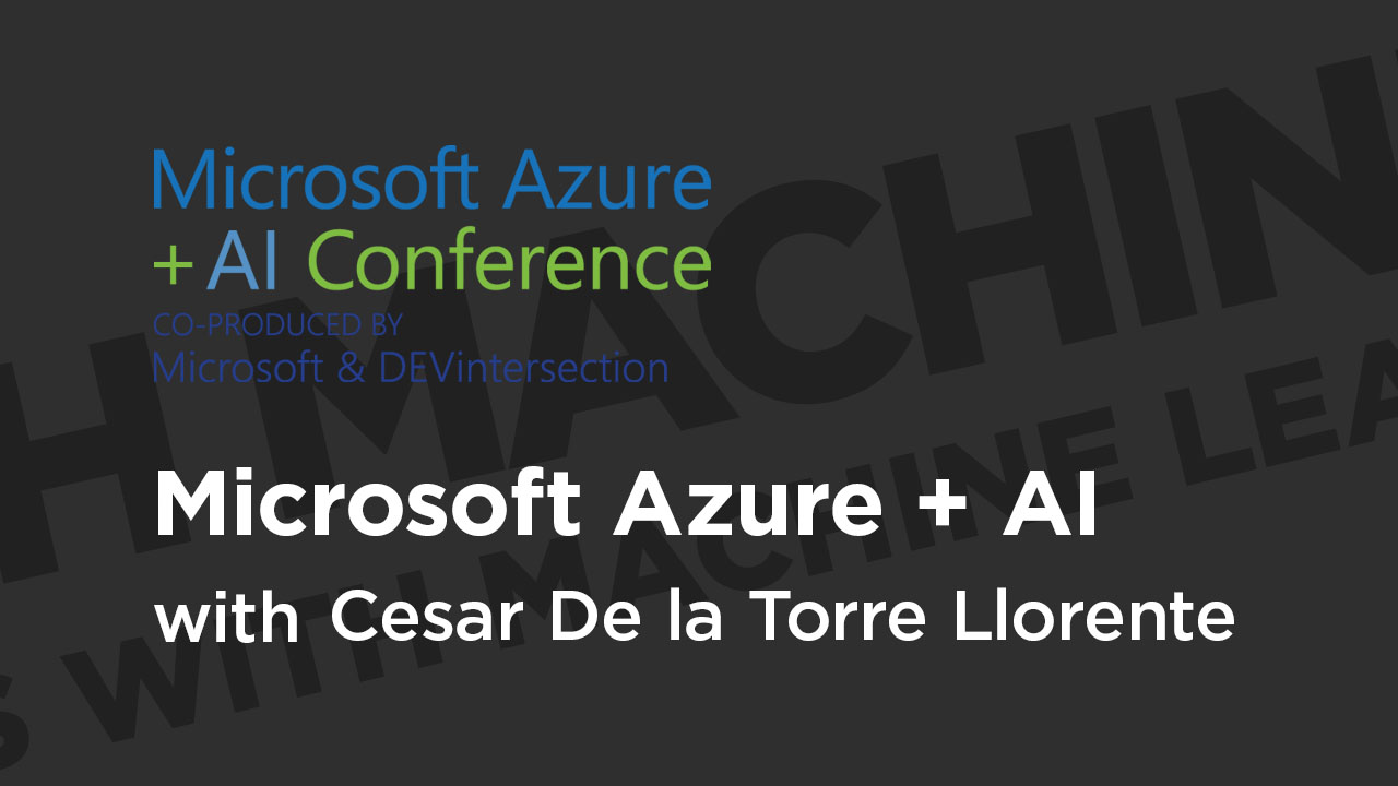 Develop Apps with Machine Learning in .NET: Microsoft Azure + AI Conference 2019 from Pluralsight | Course by Edvicer