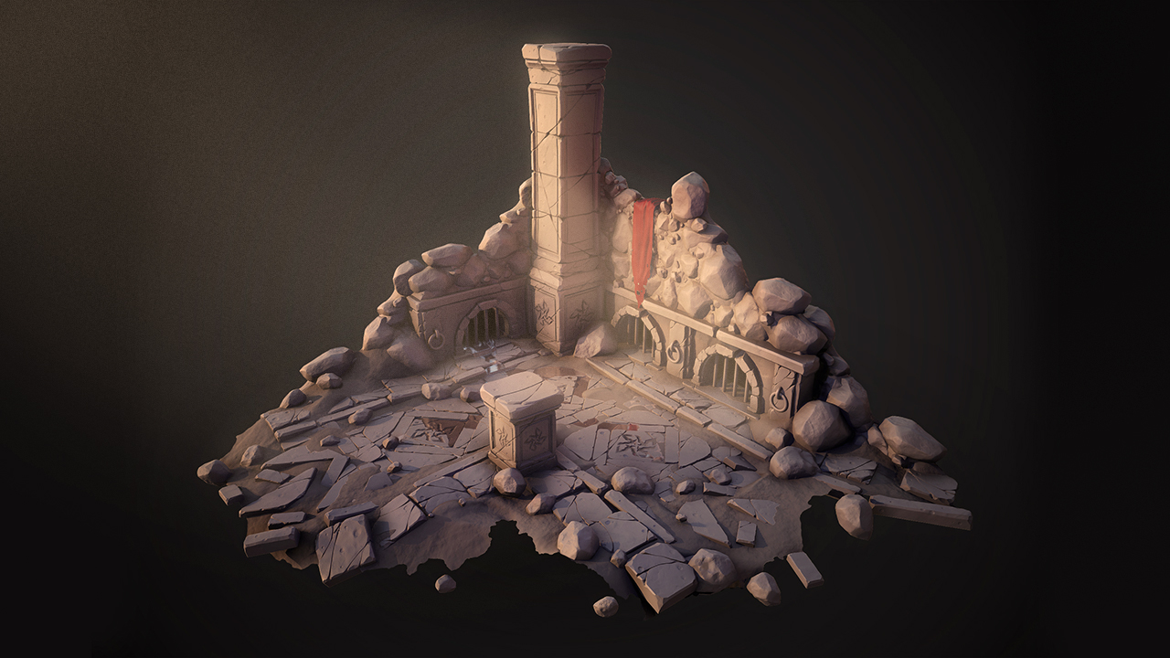 3d environment in zbrush