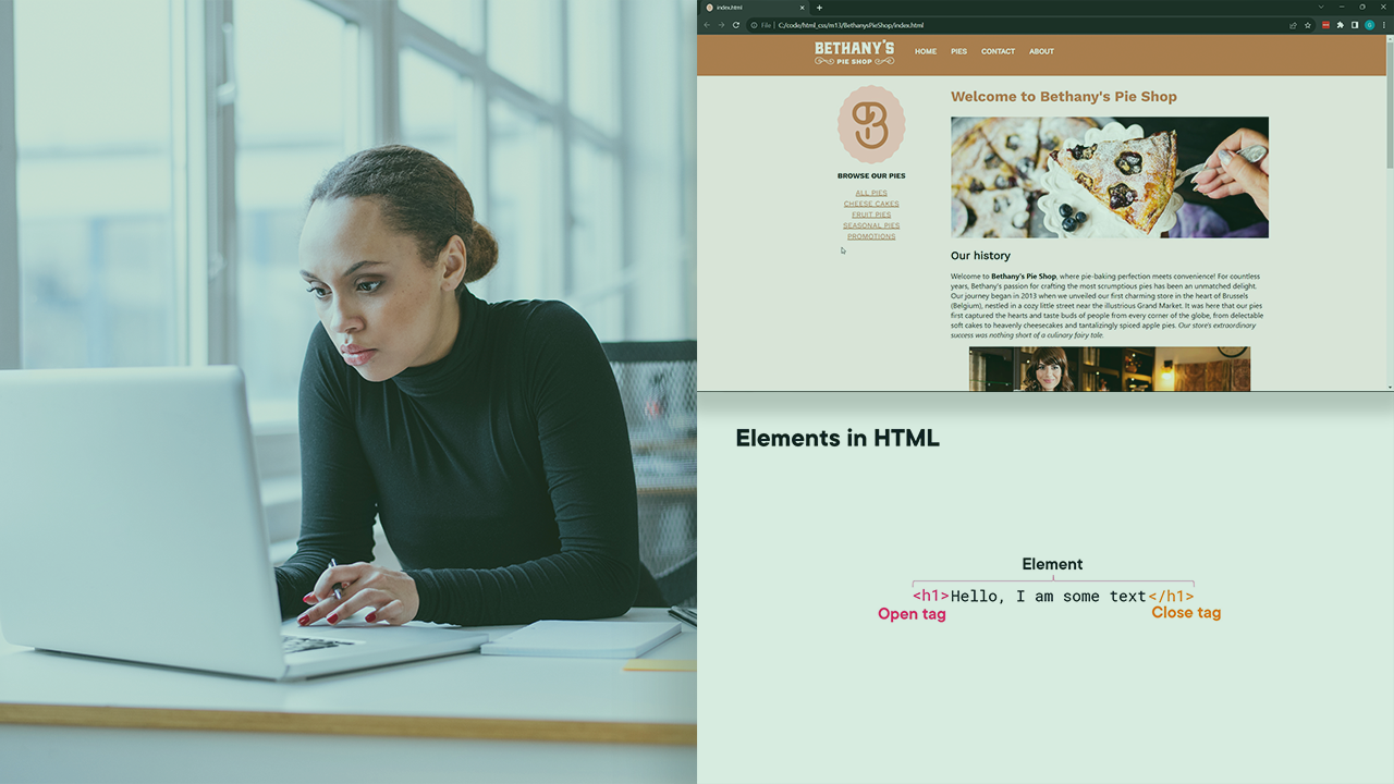websites html and css
