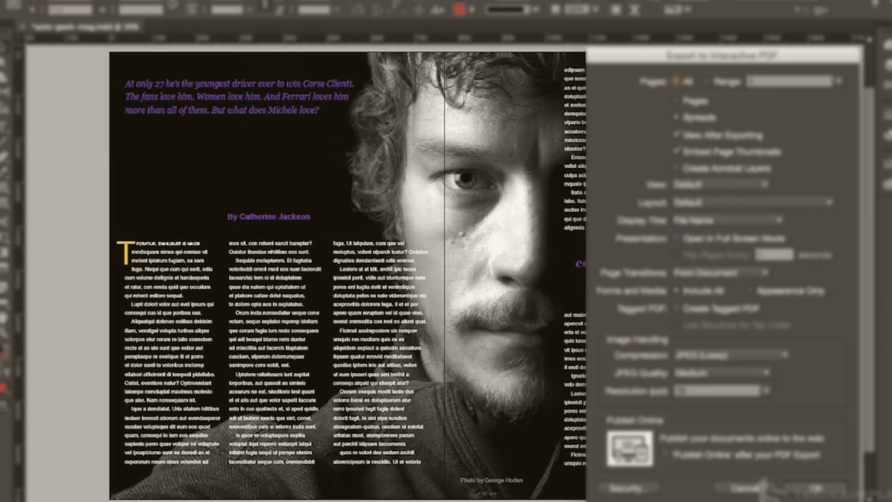 adobe indesign interactive pdf