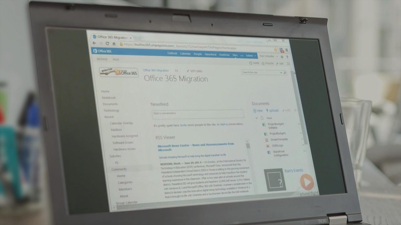 Manage IT Projects With Office 365 from Pluralsight | Course by Edvicer