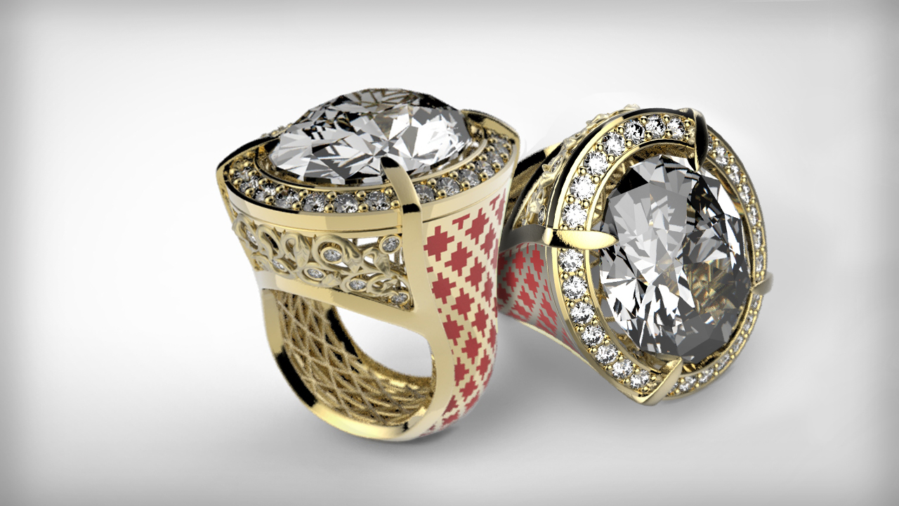 A Diamond Engagement Ring Design - A Testament to CAD Casting - DT ERA