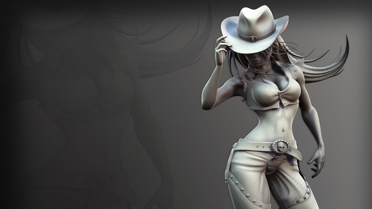 Modeling a Cowgirl Character in Maya and Silo from Pluralsight | Course by Edvicer