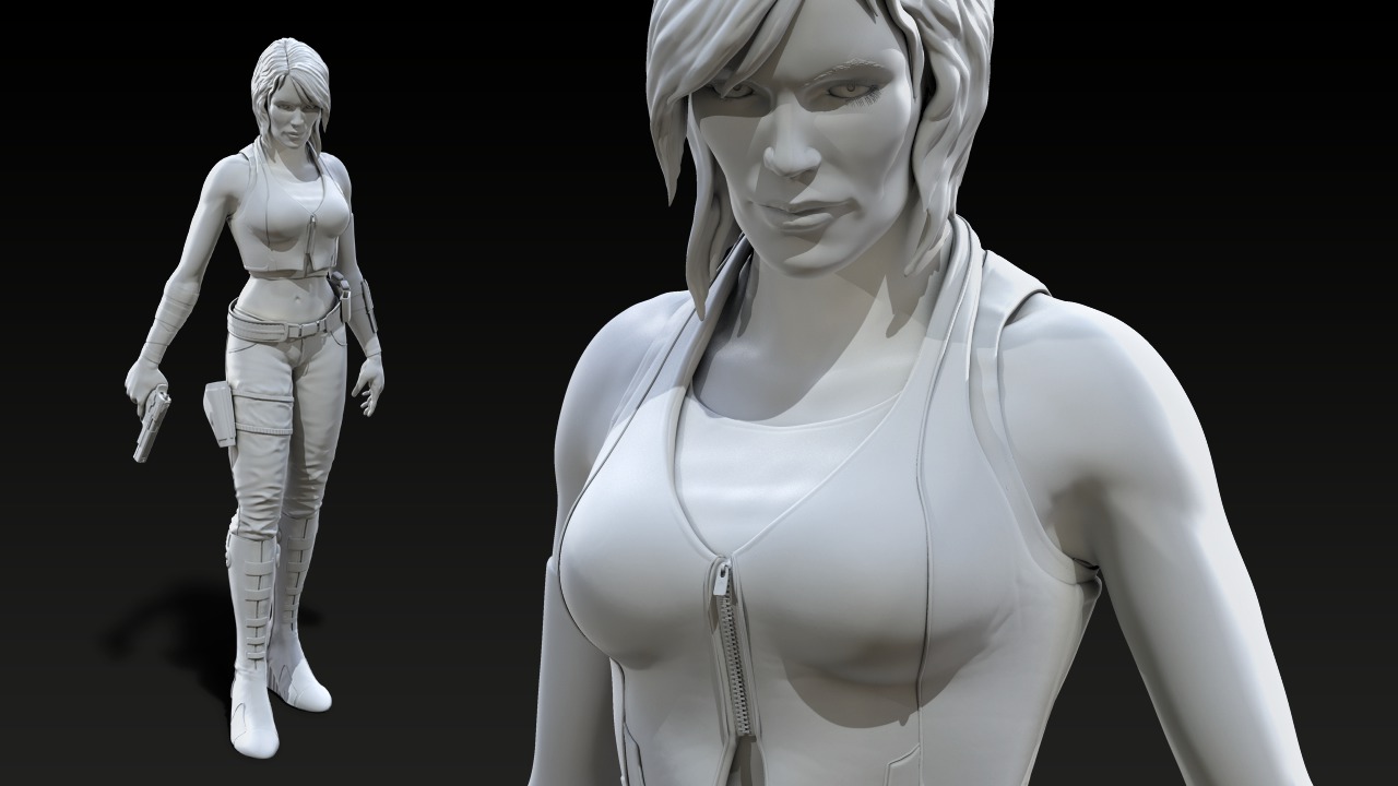 pluralsight modeling a female hero in zbrush 4 and maya