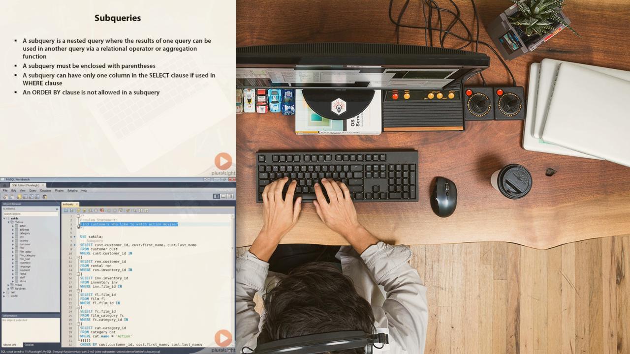 MySQL Fundamentals Part 2 from Pluralsight | Course by Edvicer