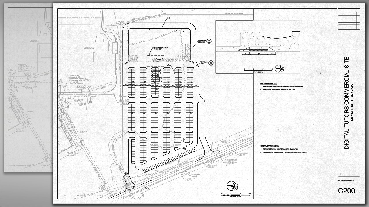 Architectural Site Plan Examples Professional Site  Design and Plan  Production in AutoCAD 