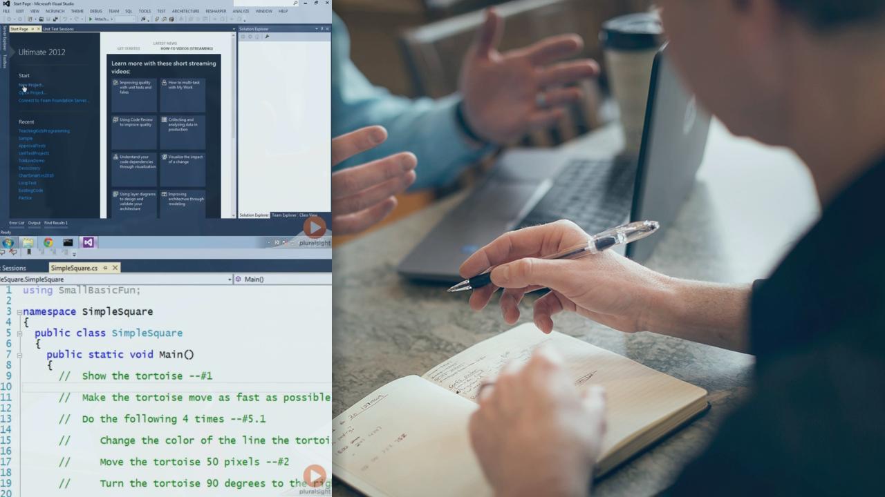 Teaching Kids Programming with C# from Pluralsight | Course by Edvicer