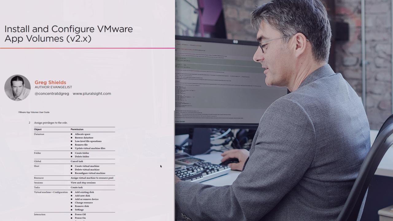VMware Horizon 7: Configure and Manage App Volumes from Pluralsight | Course by Edvicer